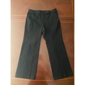 Talbots Size 10 Petite Womens Dress Pants Black Curvy CA#23147 Hook Bar Closure